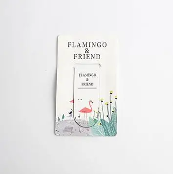 Творческий Фламинго Магнитная закладки книги пометка страницы студент канцелярский школьный офисный питания подарок канцелярские - Цвет: 2
