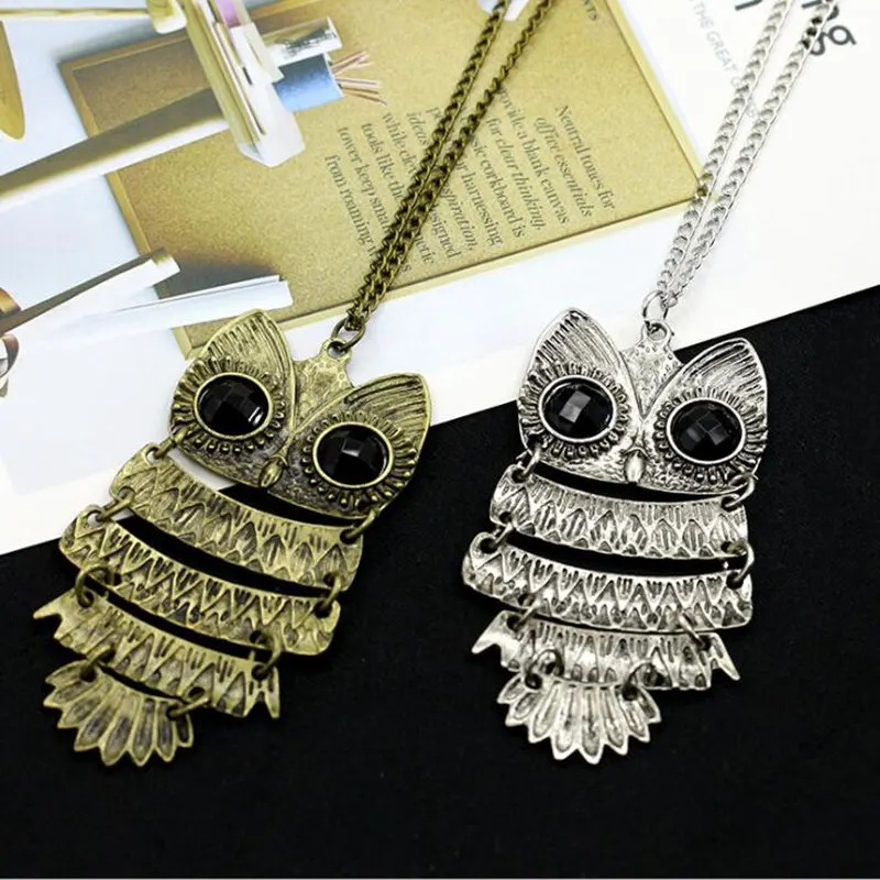 Женское винтажное ожерелье с подвеской в виде совы кота|chain necklace|fashion necklacenecklace fashion |