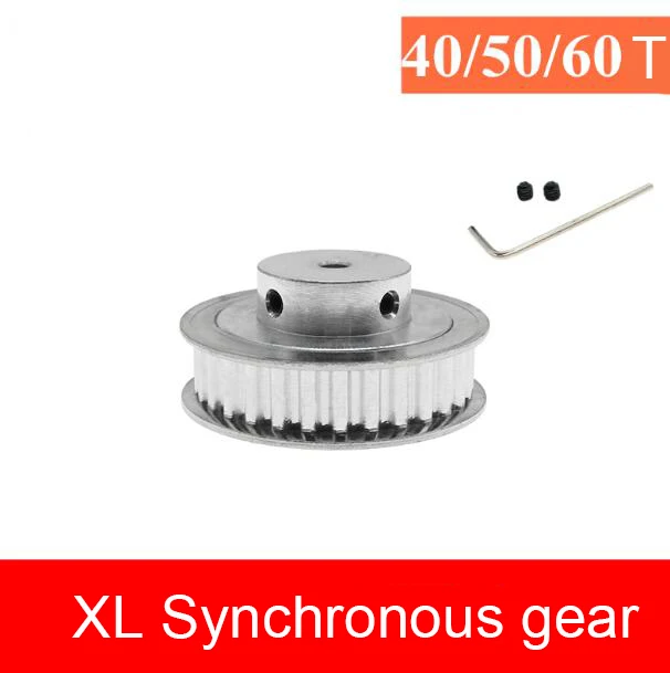 Зубчатый шкив XL 40/50/60T Алюминиевый Синхронный механическая коробка передач для