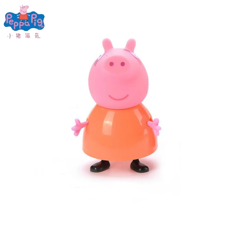 Оригинальная экшн фигурка Peppa Pig семейная упаковка для папы и мамы Pelucia аниме