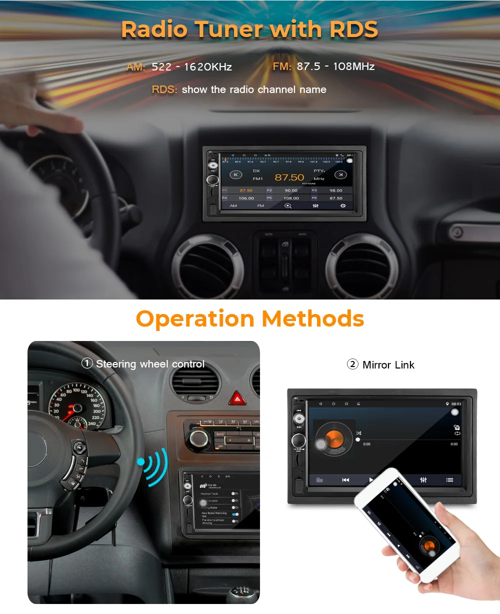 2G 32G Автомобильный мультимедийный плеер gps навигация авто радио AM FM RDS Bluetooth аудио