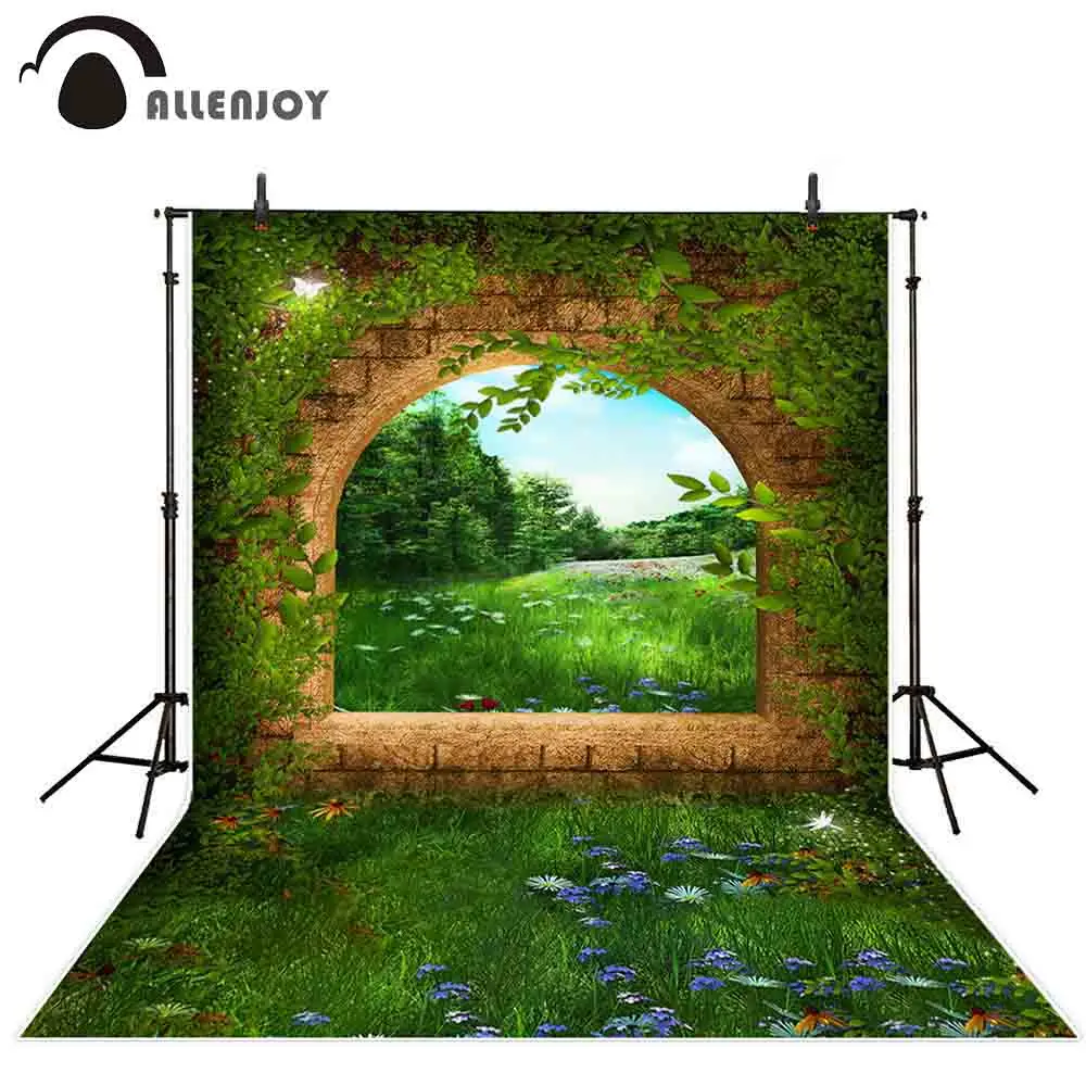 

Allenjoy Сказочный фон Фотофон с лесным окном Буш весенний Фотофон для студийной фотосъемки