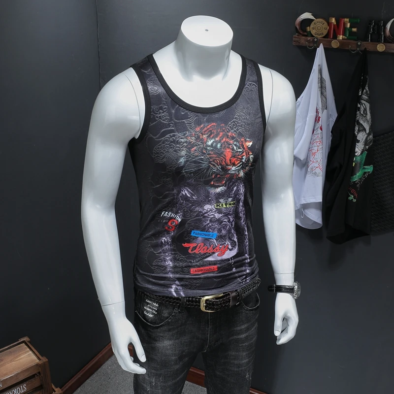 Топы на бретелях для мужчин лето 2019 жилет с короткими рукавами ma3 jia3 ice silk item no 813 P35