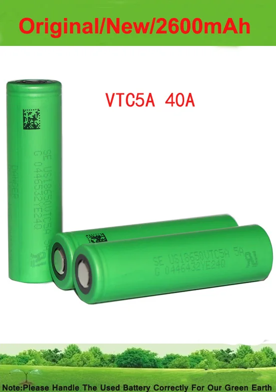 Бесплатная доставка! Оригинальная электронная сигарета 3 6 В 18650 US18650 VTC5A 2600 мАч
