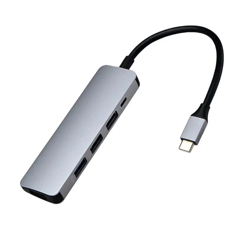 Высококачественный 2018 Новый USB адаптер Тип C 3 1 на 4 порта Высокоскоростной 0