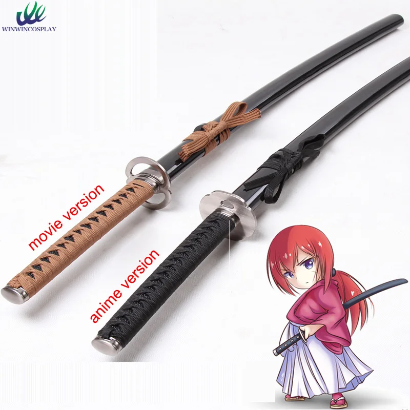 Аниме kenshin himura обратный лезвия Меч Опора оружие для косплея реквизит вечерние