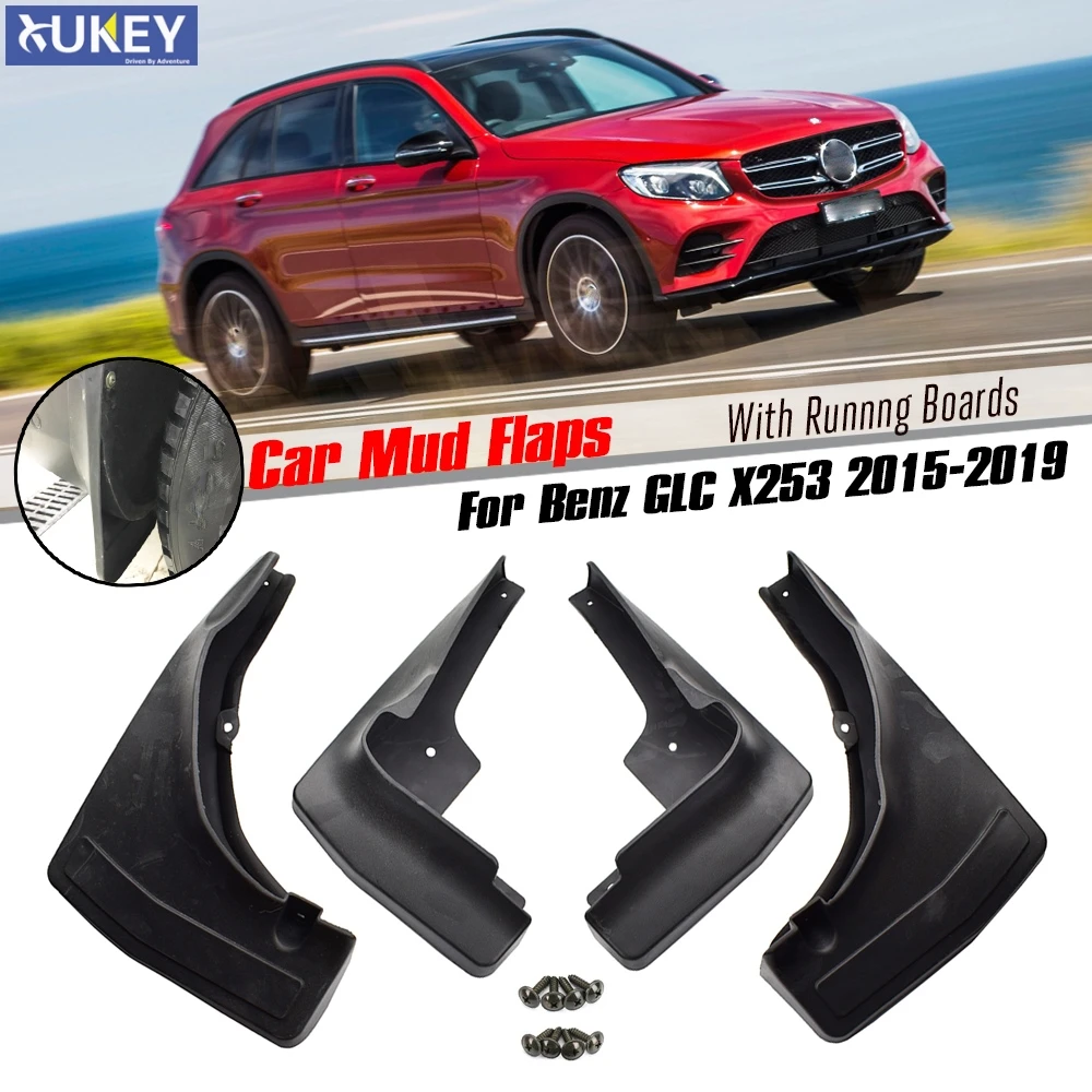 Автомобиль литой Брызговики для Mercedes Benz GLC класс X253 2016 2019 с Рабочий стол