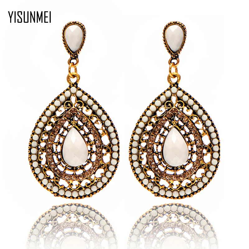 Bohemia Vintage Crystal Earrings For Women Accessories | Украшения и аксессуары