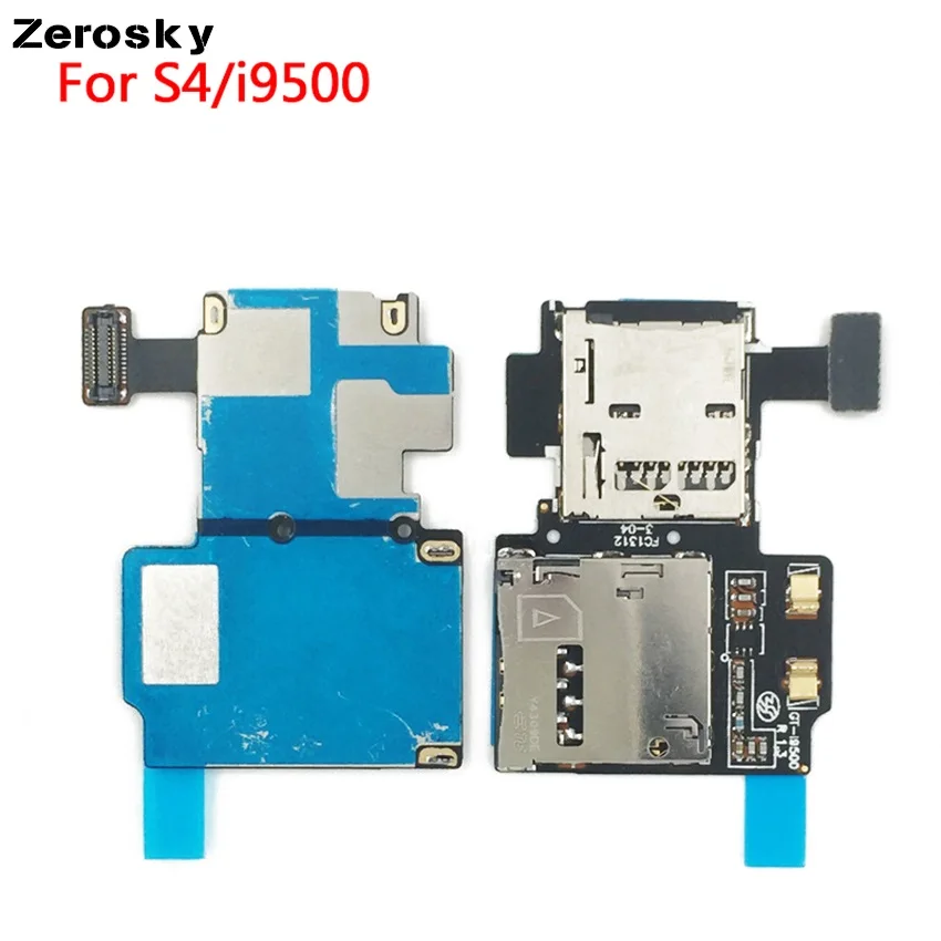 Запчасти для Samsung Galaxy S4 Micro Sd Sim карты лоток Слот считыватель памяти Держатель