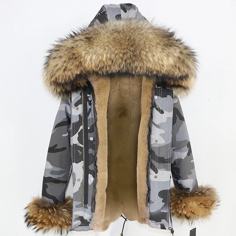 OFTBUY, пальто с натуральным мехом, зимняя куртка, Женская длинная парка, с манжетами, натуральный мех енота, Отделка капюшона, Толстая теплая уличная одежда, верхняя одежда, новинка