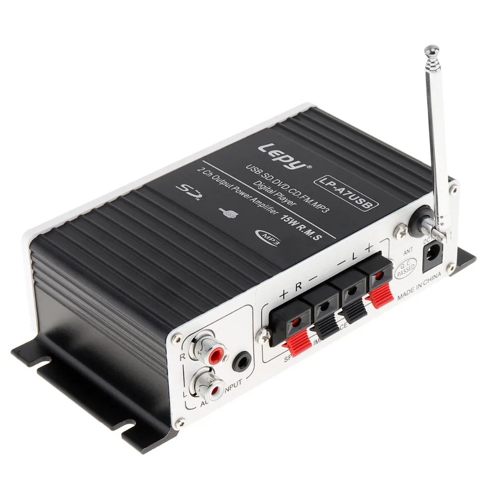 LEPY Bluetooth-совместимый цифровой дисплей Автомобильный мини Hi-Fi стерео аудио