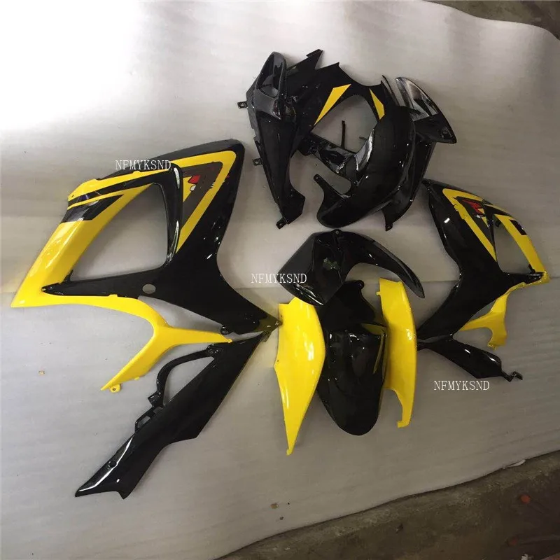 

For Suzuki Motorcycle ABS Plastic Full Fairing Kit GSXR600-750 K6 06-07 year 2006 2007 GSXR750 GSXR600 yellow /black