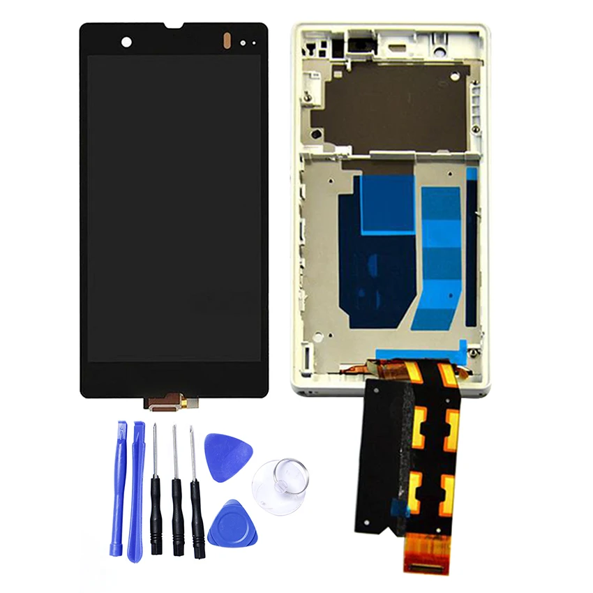 For Sony Xperia Z L36h L36i C6606 C6603 C6602 C6601 LCD Display Touch Screen Digitizer Full Assembly Replacement Parts Black | Мобильные