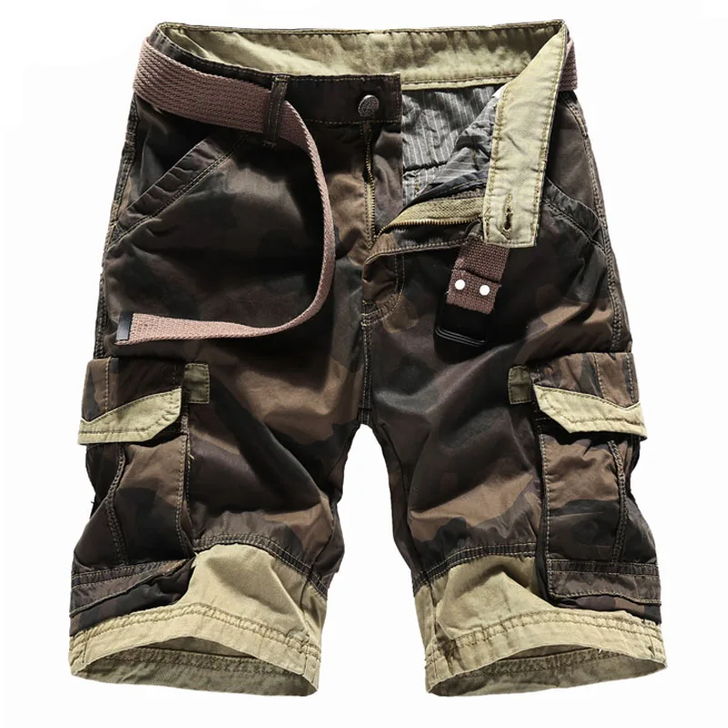 Шорты карго мужские камуфляжные размеры 30 40 AXP53|bermuda masculina|camouflage cargo shortscargo shorts |