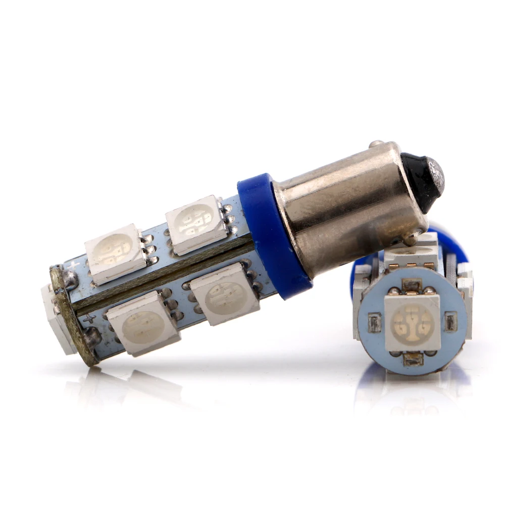 Светодиодная лампа T4W BA9S 5050 9 SMD для автомобилей поворотников автомобиля дверей