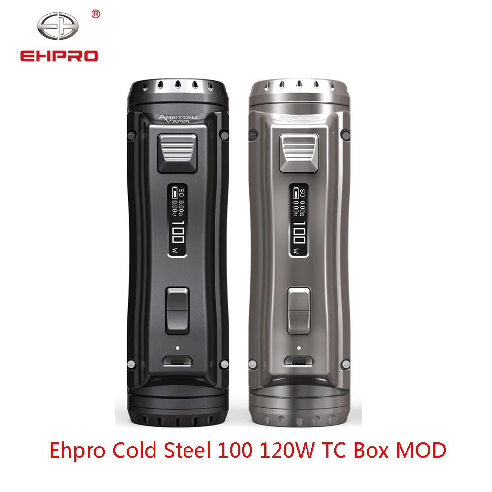 Новое поступление Ehpro Cold Steel 100 120 Вт TC Box MOD с 0 0018 S ультратонкой скоростью обжига и
