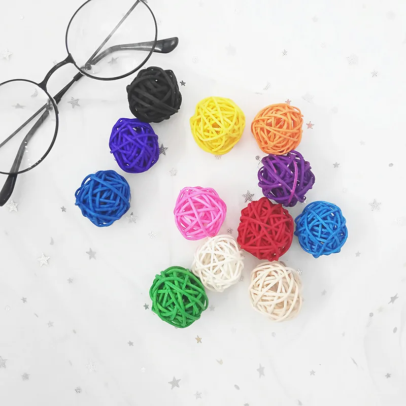 

10PCS/3CM artificial rattan ball wedding birthday party party decoration ball home goods decoration supplies