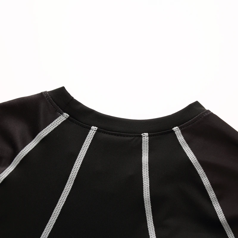 Gym T Shirt Men High Elastic Quick Dry Sports Tights Raglan Long Sleeves Wear Training Fitness Running Clothes AF1017 | Спорт и