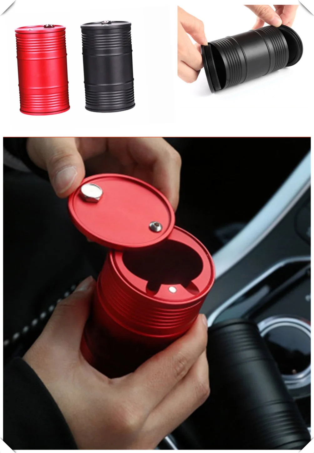 Aluminum Alloy Ashtray Travel Home Office Carrier For Chevrolet Volt Ss Chevelle Fnr 1970 1967 Impala Chaparral