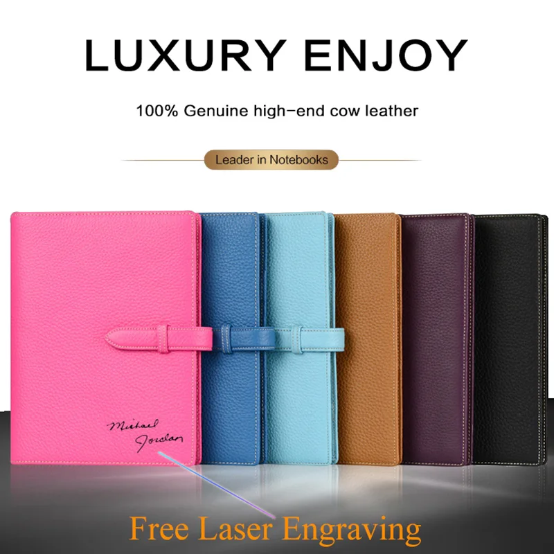 Блокнот планировщик A5 из натуральной коровьей кожи спиральный вкладыш блокноты