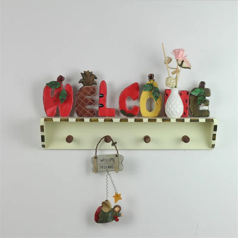 Гостиная украшения стены полки деревянной стене висит Кухня Цветок стеллажи для