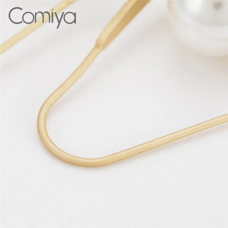 Женские серьги-капельки Comiya круглые серьги золотого цвета из сплава цинка с