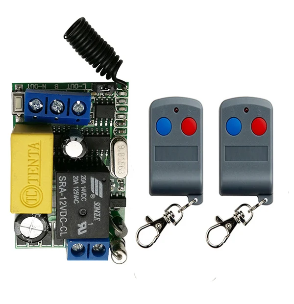 AC220V 1CH 10A RF переключатель системы дистанционного управления передатчик + приемник