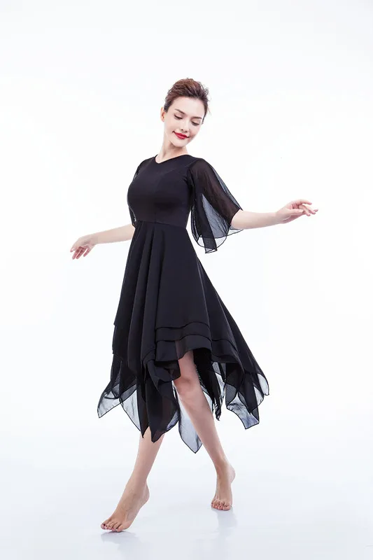 Бело-черно-красный классический молодежный современный танцевальный элегантный балетный туту длинное платье для девочек.