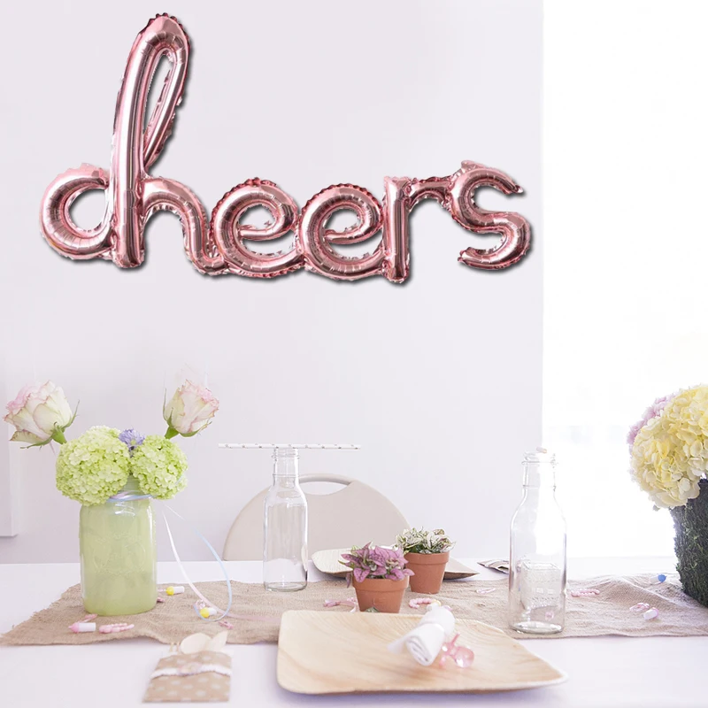 Chicinlife 1 шт. воздушный шар из фольги с надписью Cheers для девичника вечеринки свадьбы