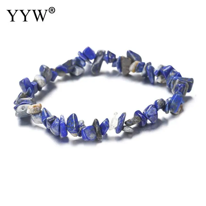 

Gems Stone Wristband Bracelet Natural Mixed Chakra Colorful Nuggets Quartz Opal Moonstone Stone Bracelets Women'S Geometri Chips