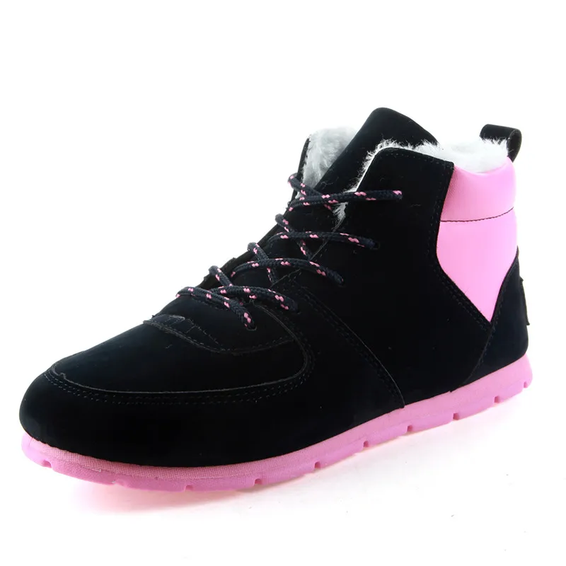 2017 новые Моды для Женщин Зима Снег Сапоги согреться Плюшевые ботинки Рабочая