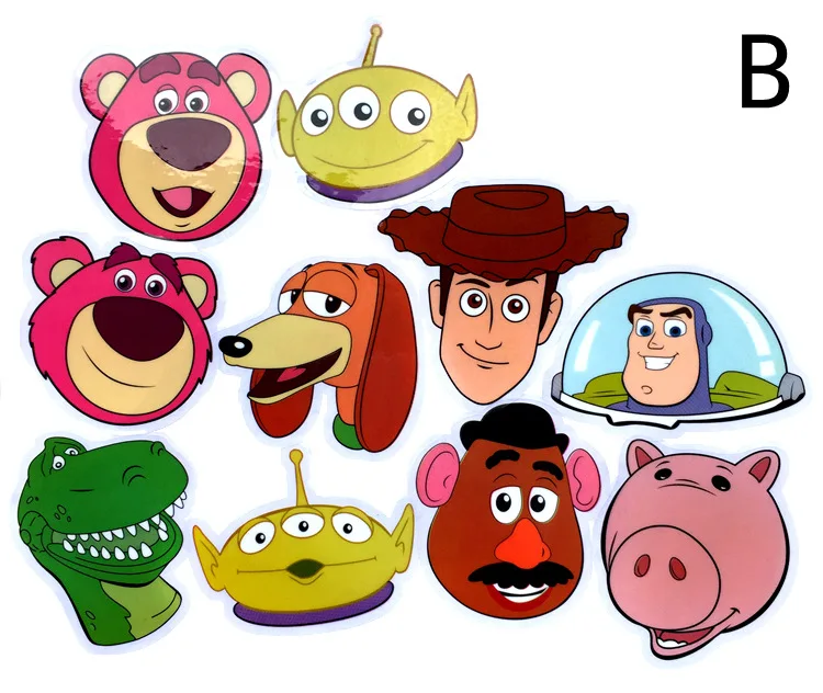 5 листов/партия стикеры для игрушек Вуди Базз Лайтер собака Спиралька Jessie Lotso naklejki