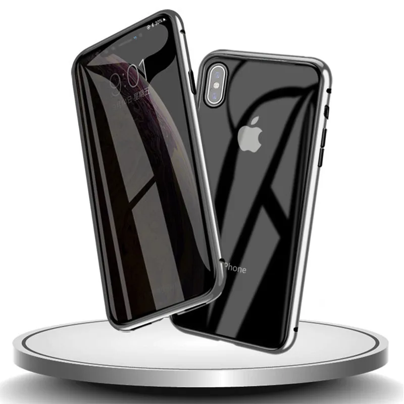 Магнитный чехол Conelz для iPhone X XS XR Защитная пленка экрана из закаленного стекла