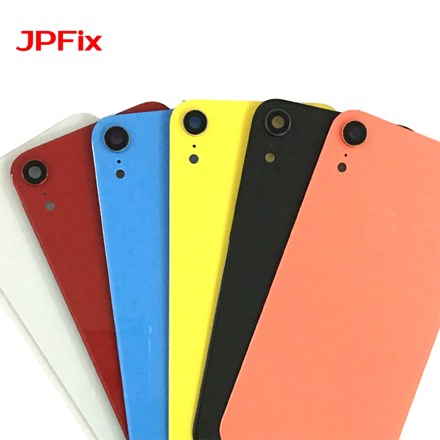 JPFix для iPhone XR Задняя крышка батареи заднее стекло с клейкой наклейкой|Корпусы и
