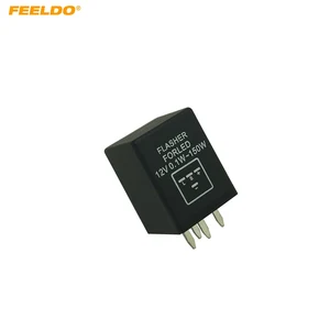 FEELDO 4-Pin car Motorcycle Electronic LED flashers Turn Signal Relay Fix flasher #FD-5352