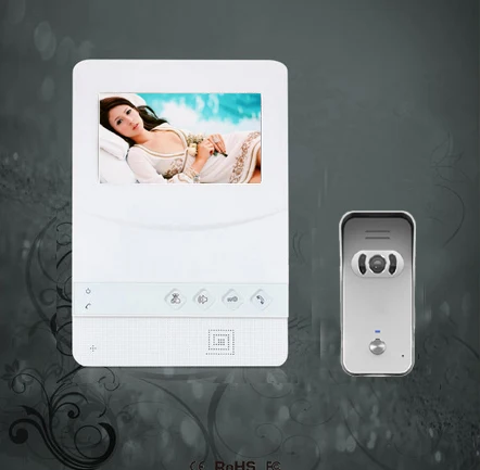 Новый роскошный дверной телефон 4 3 дюйма TFT цветной ЖК монитор видеодомофон