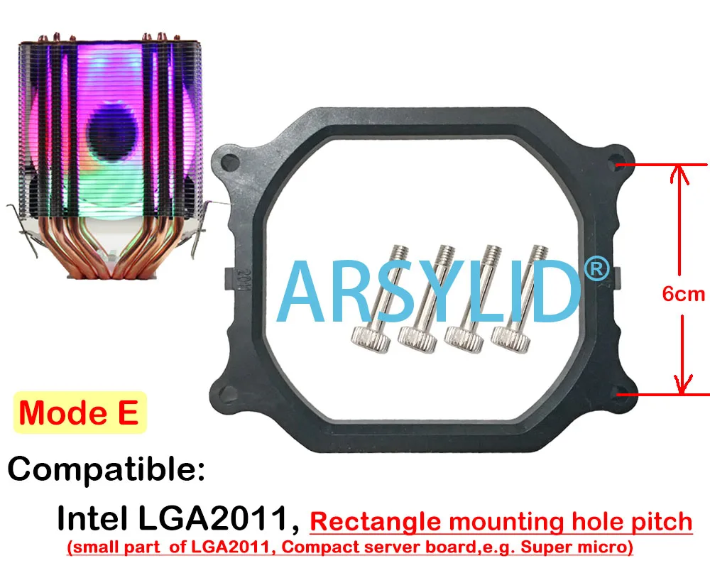 ARSYLID CN-609 6 heatpipe dual-tower cooling RGB 4pin PWM вентилятор кулер для процессора LGA775 115X1366 2011 AM3 AM4 9 см вентилятор Поддержка Intel AMD