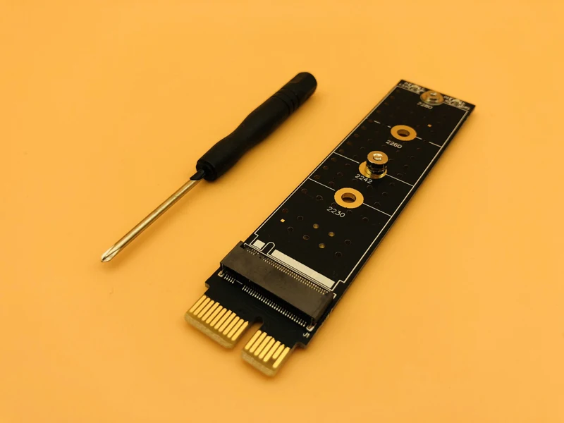 PCIE к M2 адаптер PCI E Express M Соединитель в форме ключа NVMe SSD X1 Raiser поддерживает 2230 2242 2260
