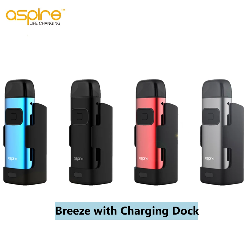 Оригинальный Aspire Breeze комплект с док станция для зарядки 650 мА/ч Батарея вейп