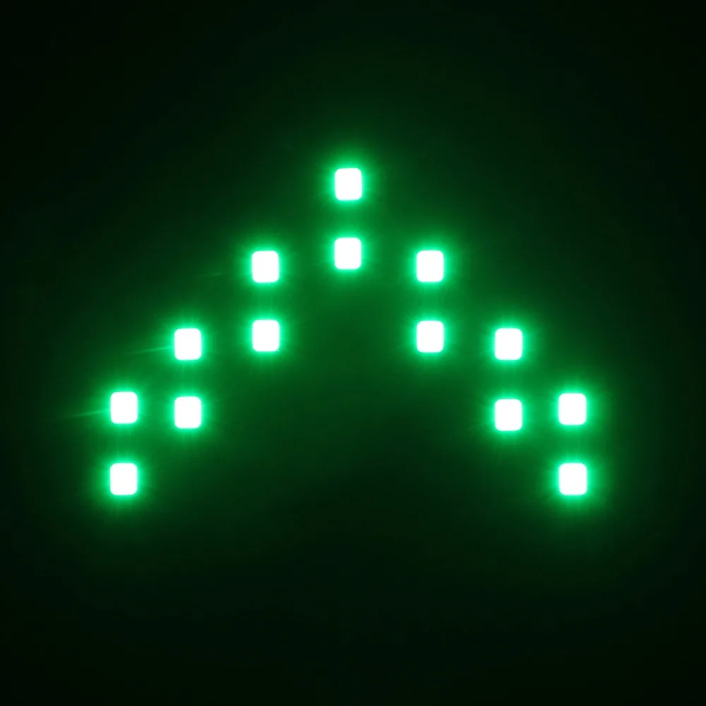 1 шт. Универсальная автомобильная желтая панель со стрелкой 14 SMD светодиодный