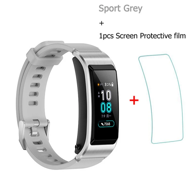 sport gray add film huawei TalkBand B5 Talk Band B5 Bluetooth умный Браслет Сенсорный AMOLED экран Спортивный Браслет вызов наушники группа - Цвет: sport gray add film