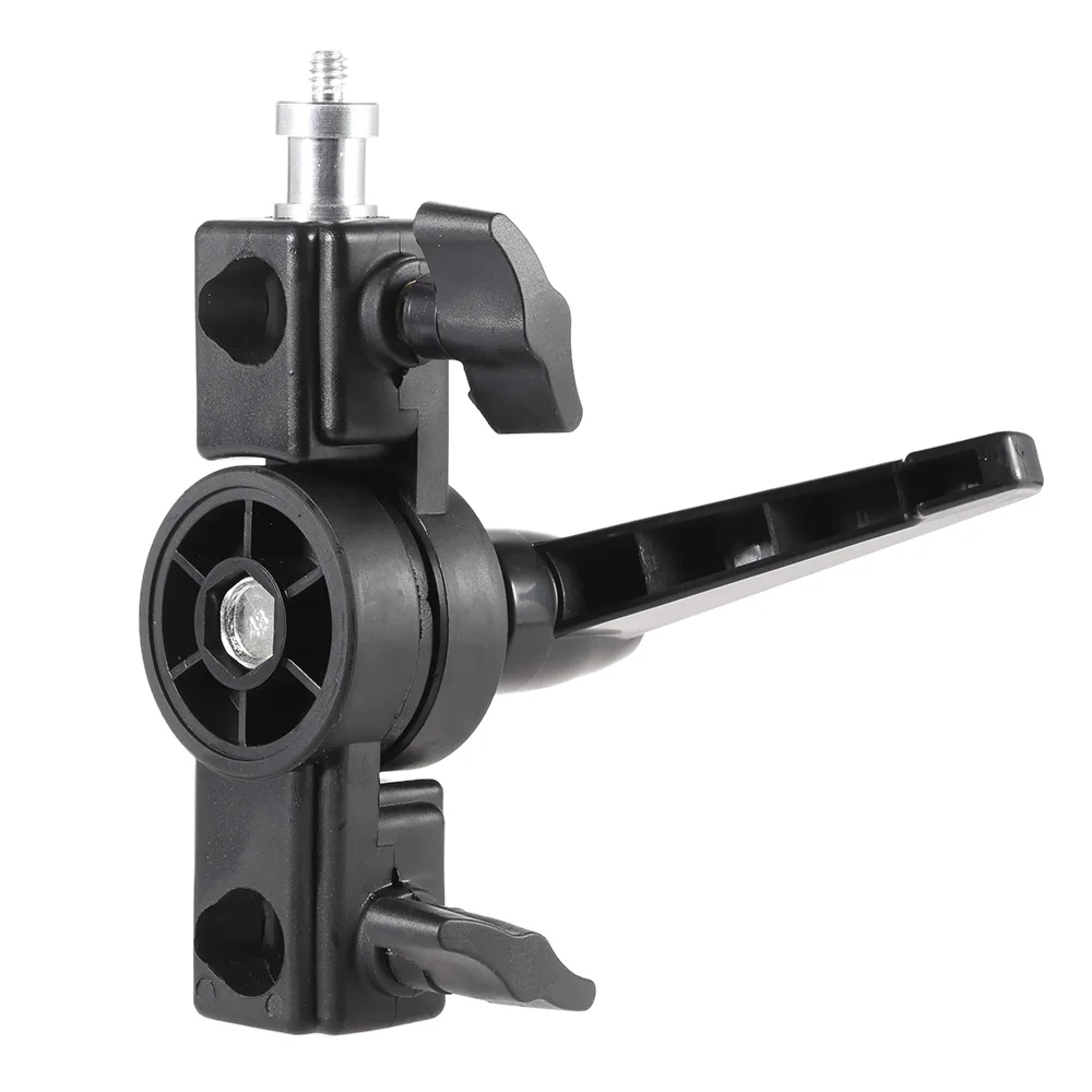 Поворотный адаптер Speedlite вспышка светодиодная Подставка Кронштейн держатель с 1/4