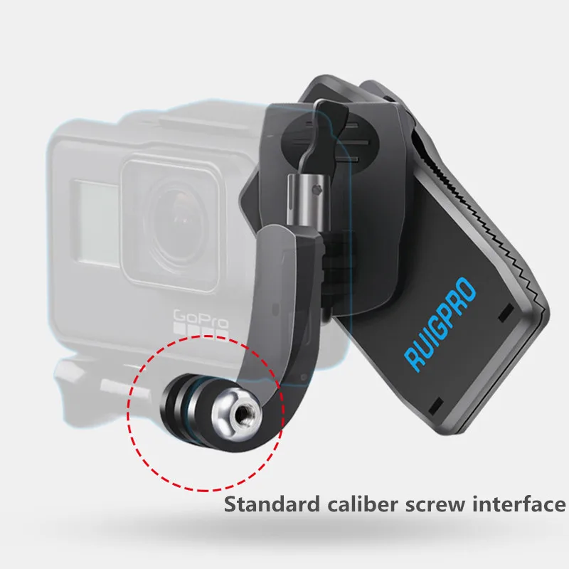 New Backpack Clip Clamp 360 Degree Rotary Fixed Mount bracket For Gopro Hero 7 6 5 DJI OSMO action Sports Camera Accessories
