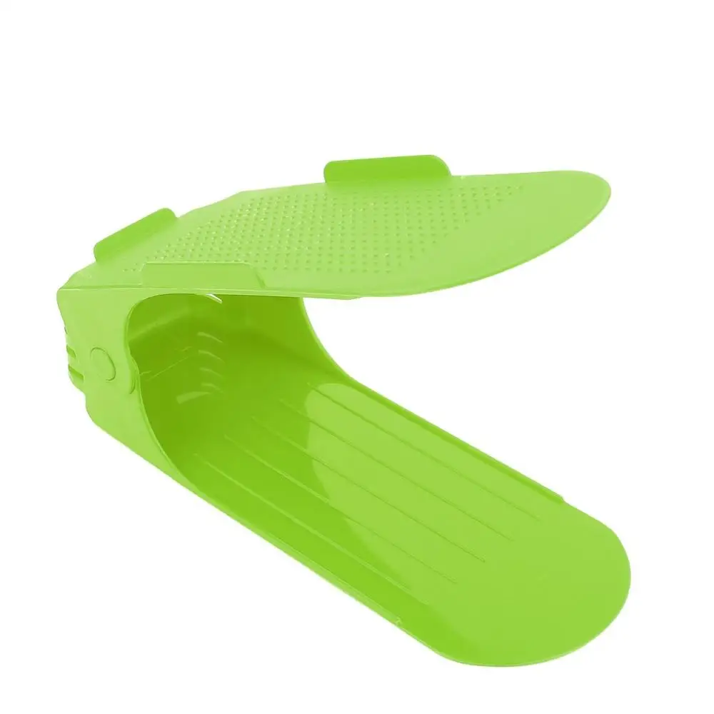 green Fashion Shoe Racks Modern Double Cleaning Storage Shoes Rack Living Room Convenient Shoebox Shoes Organizer Stand Shelf - Цвет: green