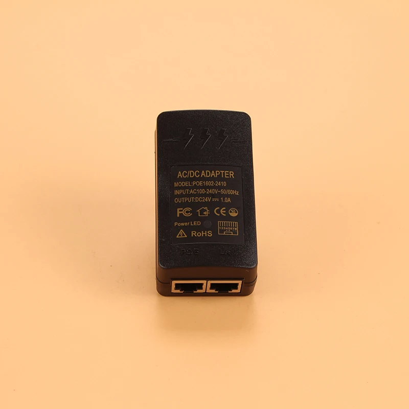 24V 1A PoE инжектор 24W адаптер для ip-камеры CCTV Разъем источник питания камеры