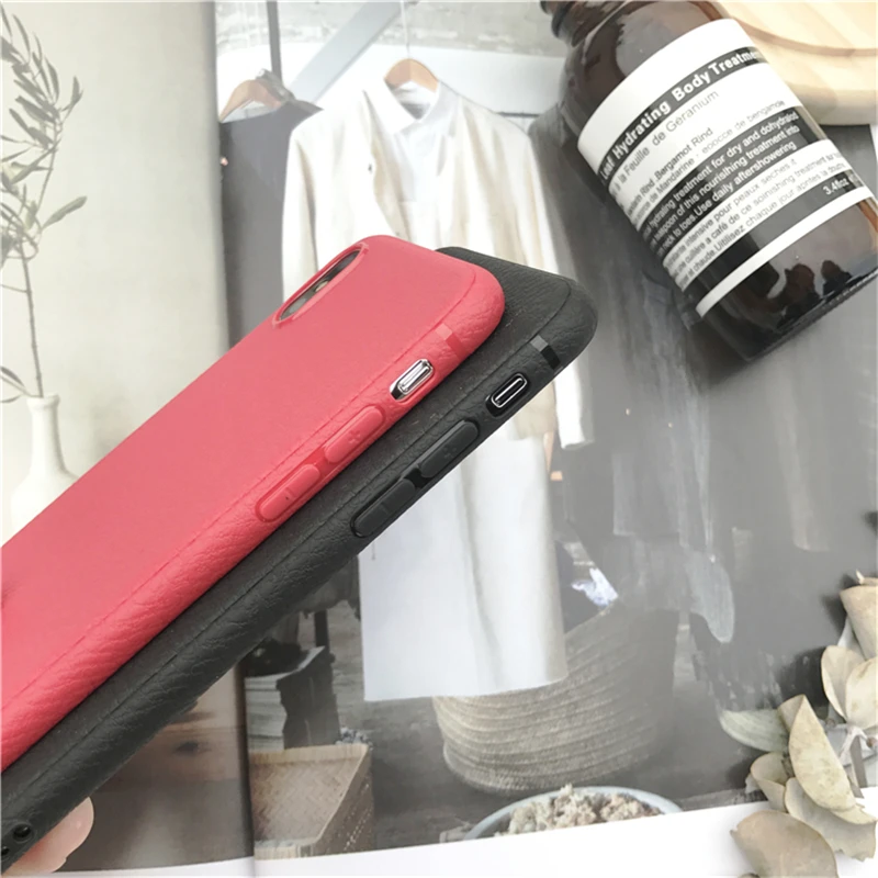 Litchi Чехлы для iPhone X 10 8 7 6 6s оригинальный Дизайн Высокое качество заднюю крышку