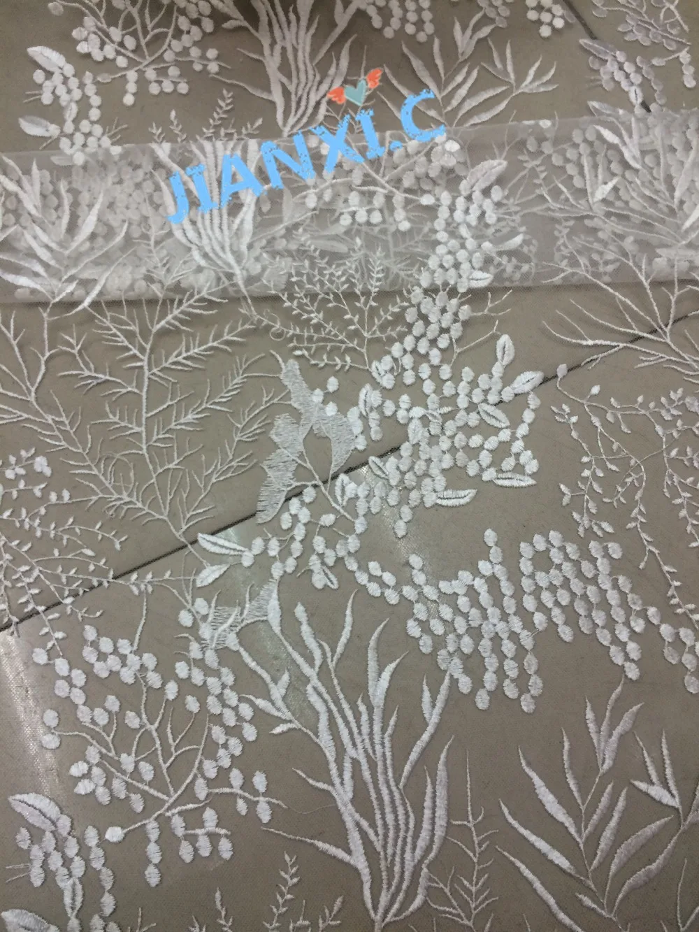 Вышитая кружевная ткань с камнями французское Сетчатое кружево для свадебного