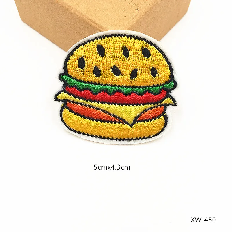 Патчи для одежды с фруктовым бургером 1 шт. железные патчи наклейки вышивка в