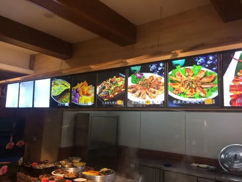 10 шт. черная алюминиевая рамка светодиодные фонарики рекламный лайтбокс A2 для