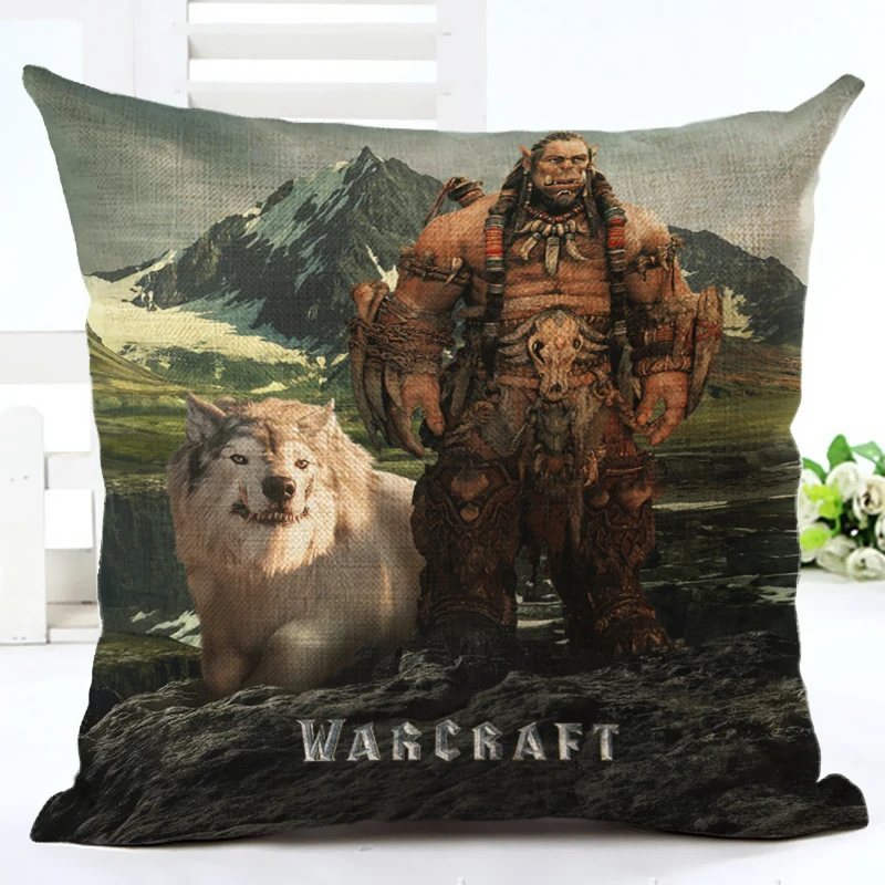 WOW warcrafed 2016 чехол для подушки из фильма Durotan Blackrock The Horde домашний диван
